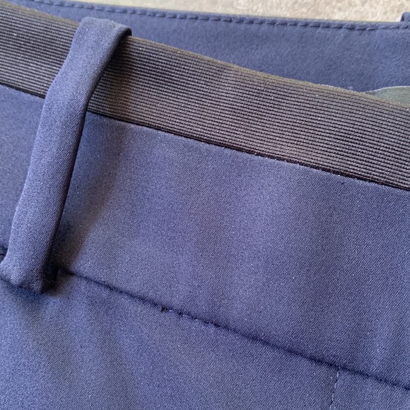 Ann Taylor Navy with black trim tuxedo style pants - Picture 7 of 10